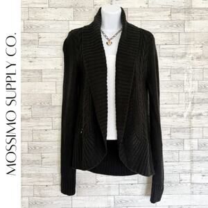 MOSSIMO SUPPLY CO. Black Knit Cocoon Cardigan, M